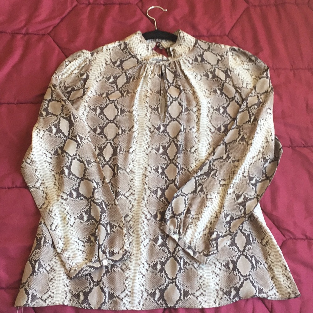 Zara blouse 100% silk